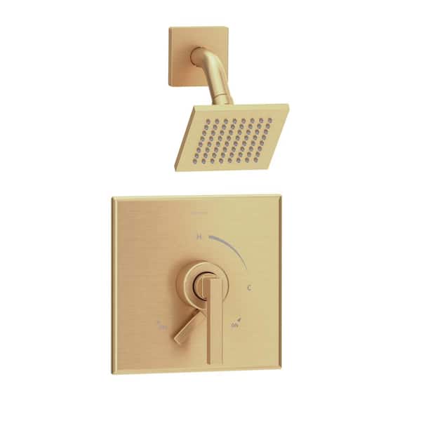 Symmons Duro Single Handle 1-Spray Shower Trim with Secondary Volume Control in Brushed Bronze - 1.5 GPM (Valve not Included)
