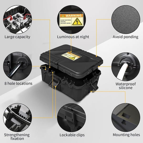 Kanayu 20 Pcs Extension Cord Cover Safety Waterproof Plug Protector Weatherproof - View #10