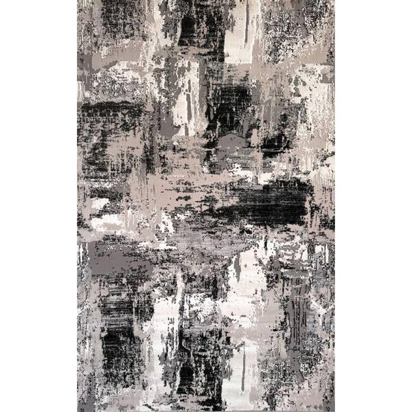 Atlas Grey Beige, 8 ft. x 11 ft. Classic Indoor Modern Area Rug