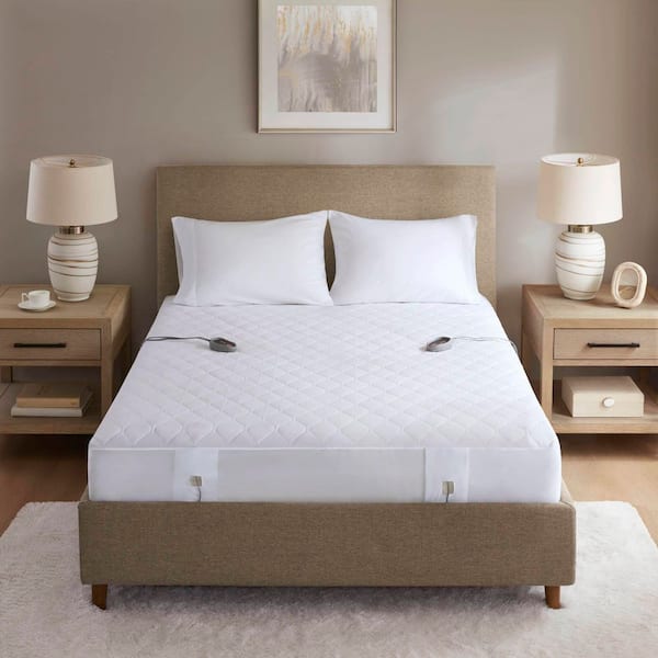 Cotton Blend King Heated Mattress Pad