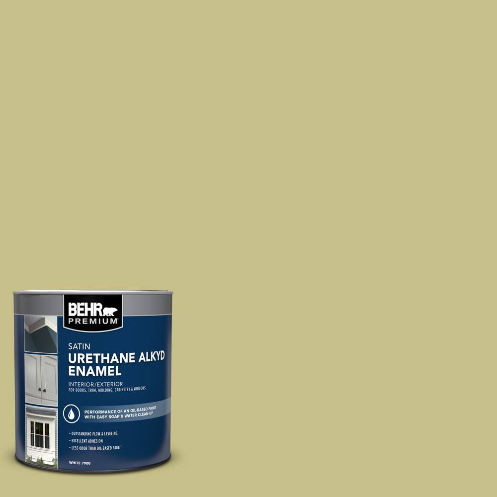 1 qt. #PPU9-11 Wheat Grass Satin Enamel Urethane Alkyd Interior/Exterior Paint price history on PriceWatchPro