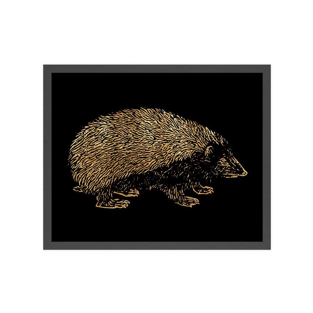 Black and Gold Nature Framed Animal Art Print 22 in. x 18 in. P13 ...