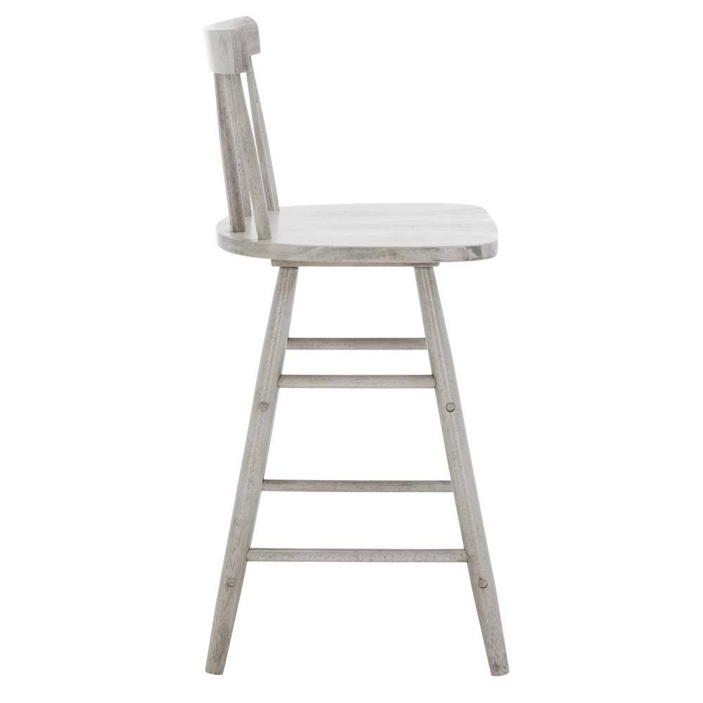 Tally Gray Wood Windsor Counter Stool
