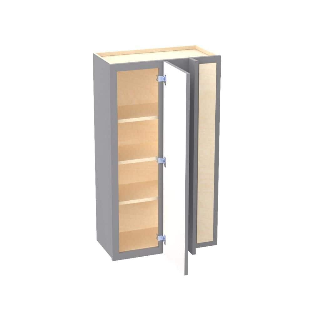 Franklin 24 in. W x 12 in. D x 42 in. H Assembled Plywood Blind Wall Kitchen Cabinet in Veiled Gray with Soft Close RH price history on PriceWatchPro