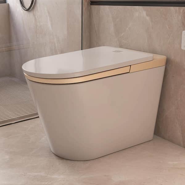 MEDUNJESS H-G Elongated Smart Toilet 1.34 GPF with Auto Features & Heated Seat