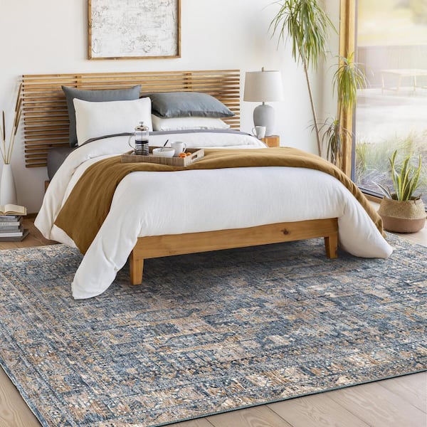 Elina Navy Doormat 2 ft. x 3 ft. Indoor Area Rug