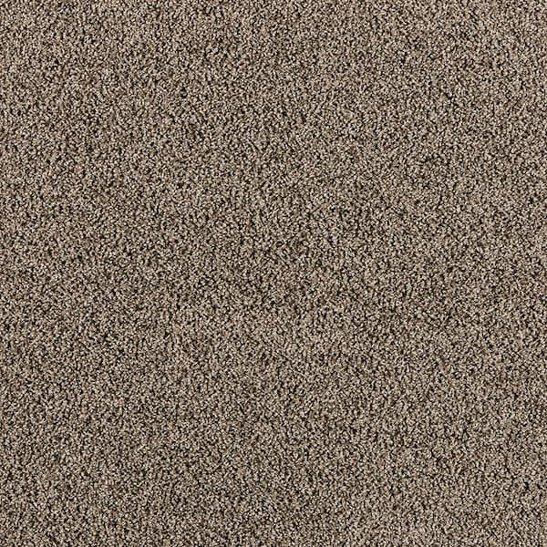 Radiant Retreat III Stormy Gray 73 oz. Polyester Textured Carpet - Installation Required