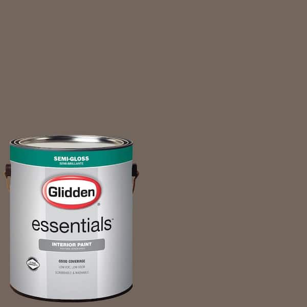 Glidden Essentials 1 gal. #HDGWN26 Monterey Cliffs Semi-Gloss Interior Paint