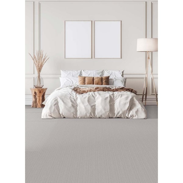 Monterey - Gable - Gray 40 oz. TwistX SD PET Loop Installed Carpet