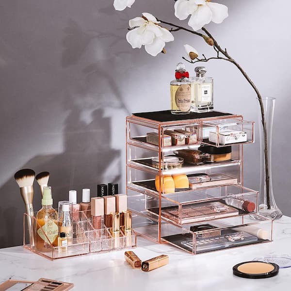 MARRONCREAM コスメラック Sorbus Freestanding 6 Drawer 6.25 in. x 14.25 in. 1-Cube Cosmetic