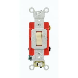 20 Amp Industrial Grade Heavy Duty 4-Way Toggle Switch, Ivory