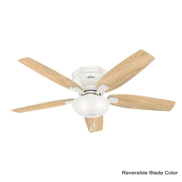 Kenbridge 52 in. LED Low Profile Indoor Fresh White Ceiling Fan