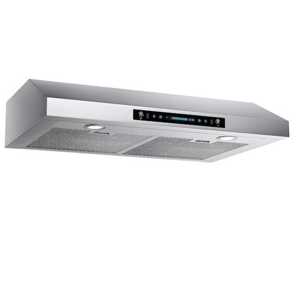 Blomed 30 in. 900 CFM Ducted Under Cabinet Range Hood in Stainless Steel with Lights and Aluminum Mesh Filters