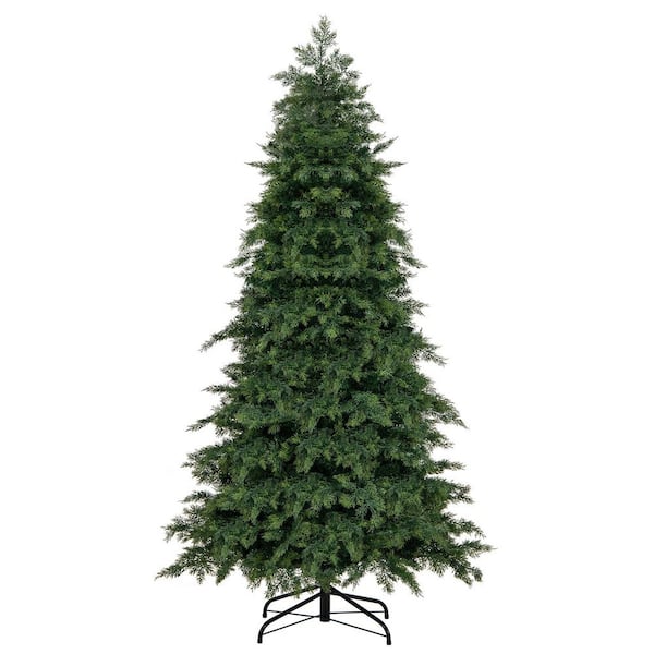 6 ft. Green Unlit Artificial Christmas Tree Green Hinged Holiday Tree with 721 Lush Branch Tips