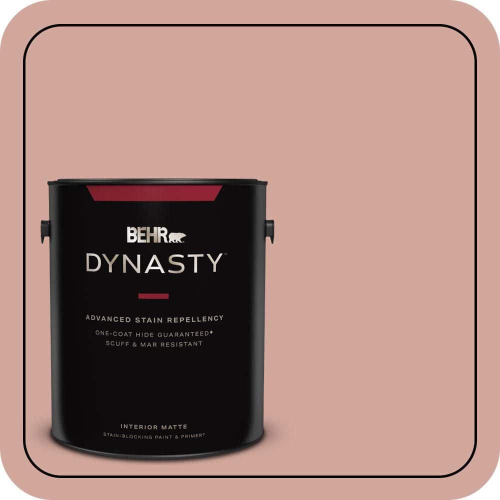 1 gal. #200E-3 Cinnamon Cocoa Matte Interior Stain-Blocking Paint and Prime