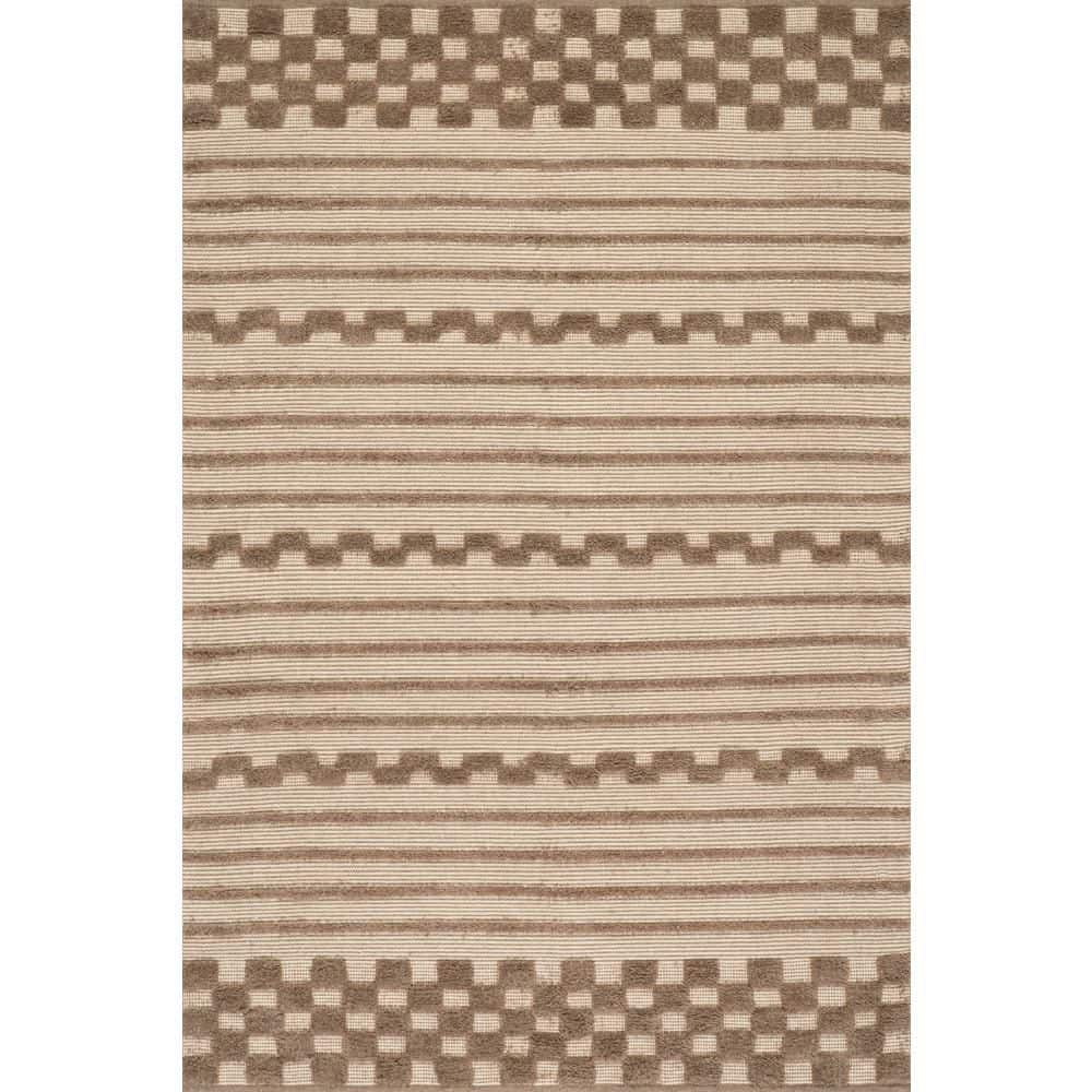 RUGS USA Carmeon Hamilton x Rugs Nubi Bohemian Striped Hand Woven Brown ...