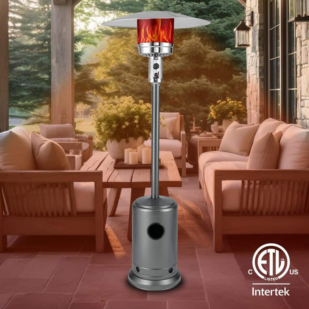 Hammered Platinum 33" x 33" Powder Coated Propane Patio Heater