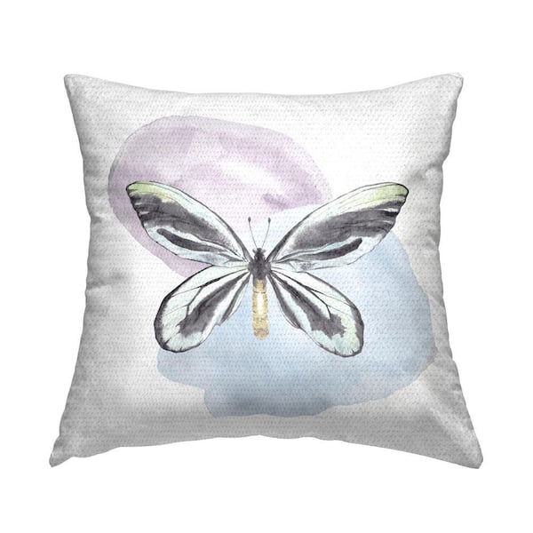 Stupell Industries Pastel Dragonfly Shapes Outdoor Printed Throw Pillow by Kim Allen