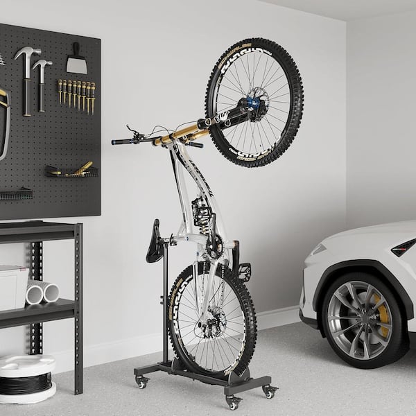 Standing Bike Rack Free For Garage Holds Bikes Vertical