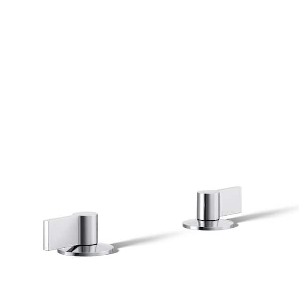 KOHLER Components Bathroom Sink Handles with Lever Design in Polished Chrome