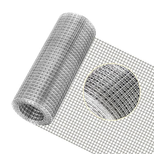 Angel Sar 1/4 in. x 8 in. x 10 ft. 304 Stainless Steel Hardware Cloth, Chicken Wire Fencing Wire Roll for BBQ Garden Fence