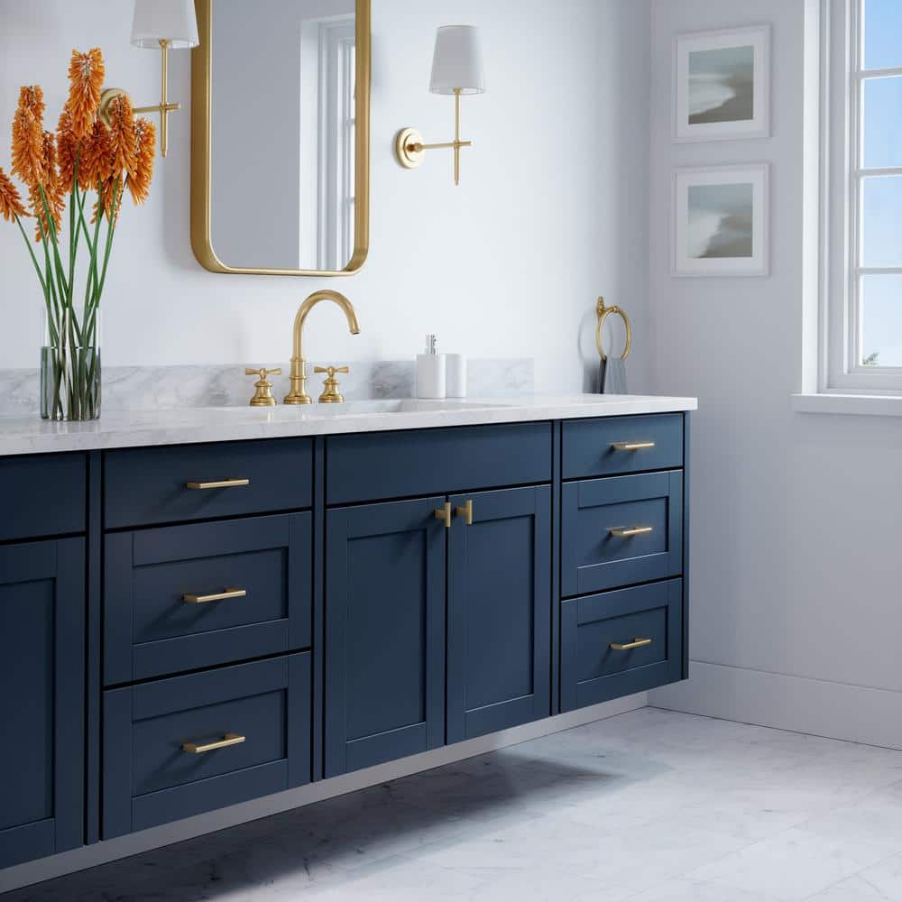 Vail 4" Satin Brass Bar Pull with Mounting Hardware
