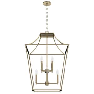 Laurel Ridge 8-Light Alturas Gold Lantern Pendant Light