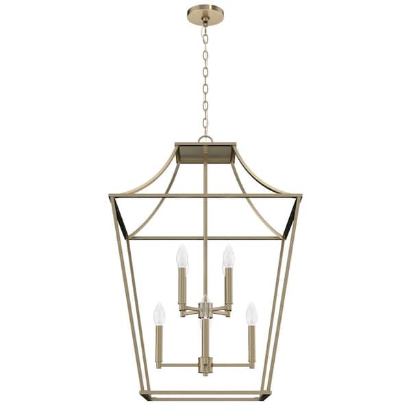 Laurel Ridge 8-Light Alturas Gold Lantern Pendant Light