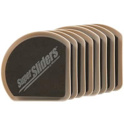 Waxman SuperSliders 4 1-11/16” Self-Stick Sliders For Carpet And Rugs Brand New 