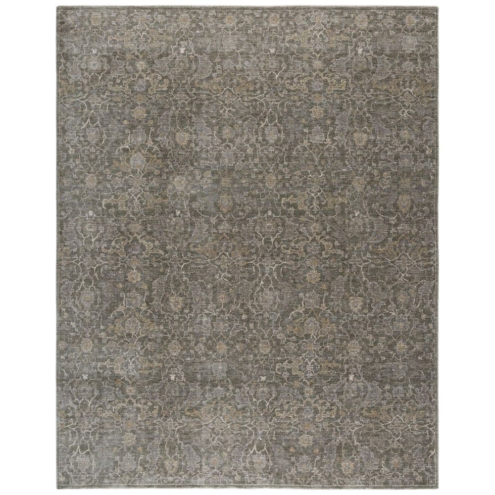 Vintage Overdye 8 ft. x 10 ft. Green/Gray Abstract Ornate Area Rug price history on PriceWatchPro
