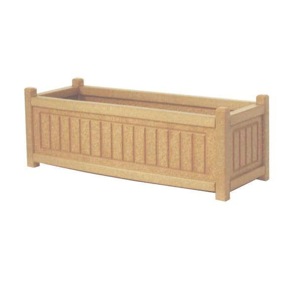 Eagle One Nantucket 34 in. x 12 in. Cedar Recycled Plastic Commercial Grade Planter Box