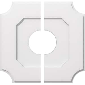 1 in. P X 12 in. C X 20 in. OD X 6 in. ID Locke Architectural Grade PVC Contemporary Ceiling Medallion, Two Piece