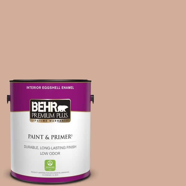 BEHR PREMIUM PLUS 1 gal. #S200-3 Iced Copper Eggshell Enamel Low Odor Interior Paint & Primer