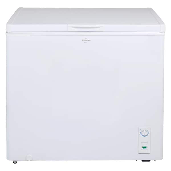 Koolatron Large Chest Freezer 7.0 cu. ft. (195L), White, Energy-Efficient Manual Defrost, Flat Back