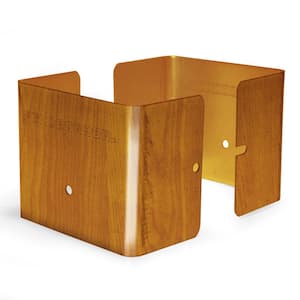 Redwood Fence Post Guard 3.5 in. L x 3.5 in. W x 3 in. H for Wood