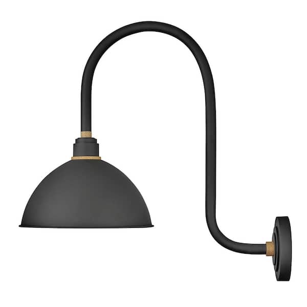 Hinkley Lighting Foundry Large 1-Light Textured Black Outdoor Wall Sconce