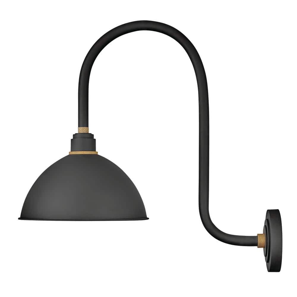 Foundry Large 1-Light Textured Black Outdoor Wall Sconce price history on PriceWatchPro