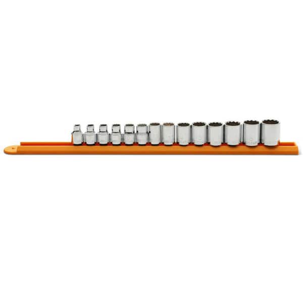 3/8 in. Drive Metric 12-Point Standard Socket Set (14-Piece)