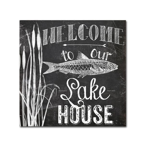 Trademark Fine Art 24 in. x 24 in. "Lake House I" by Color Bakery Printed Canvas Wall Art