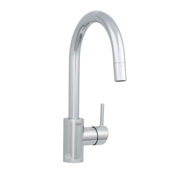 GROHE Concetto Single-Handle Pull-Down Sprayer Kitchen Faucet in StarLight Chrome