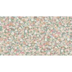 Prato Pastel Green Petite Floral Wallpaper Sample