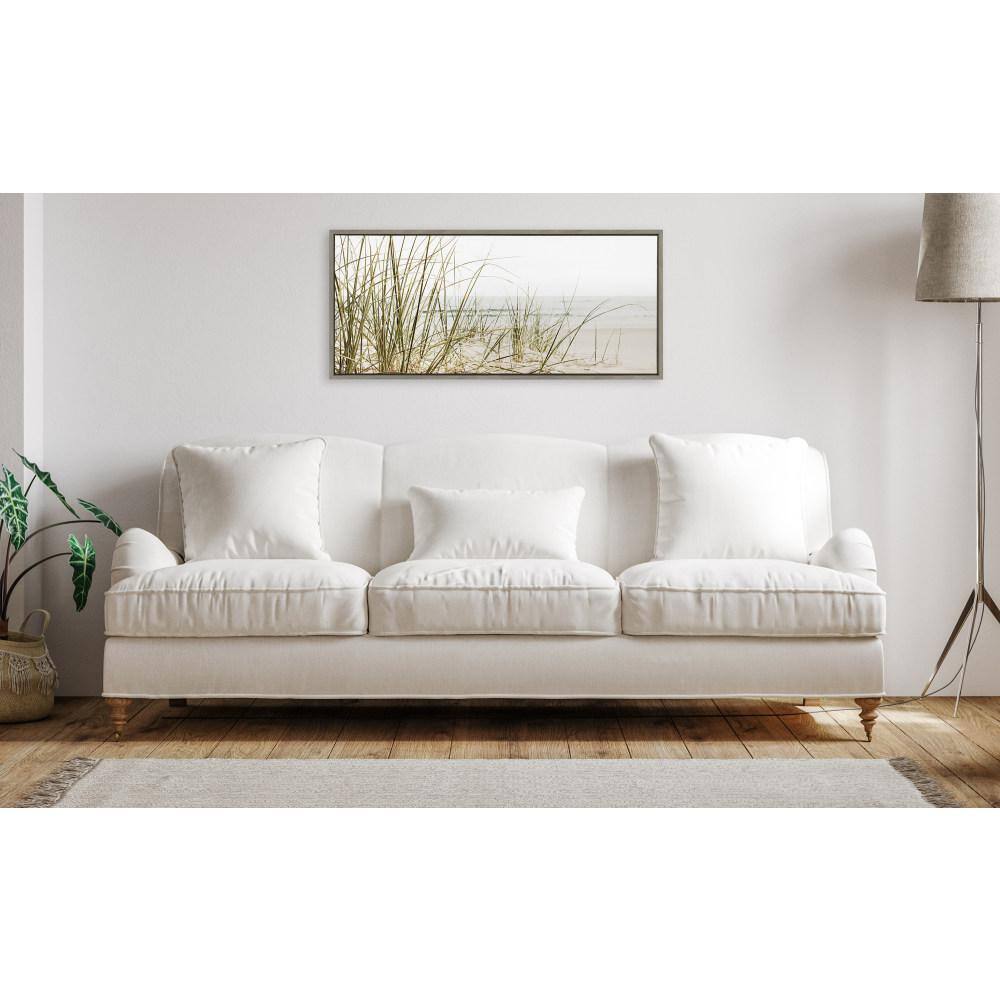 Calming Coastal Beach Grass Landscape Canvas Print