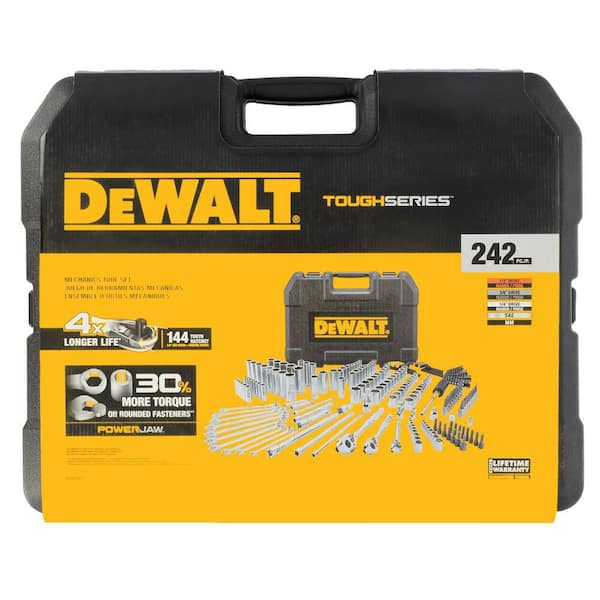 DEWALT Toughseries 242-Pieces Mechanics Tool Set for 1/4 in. 3/8