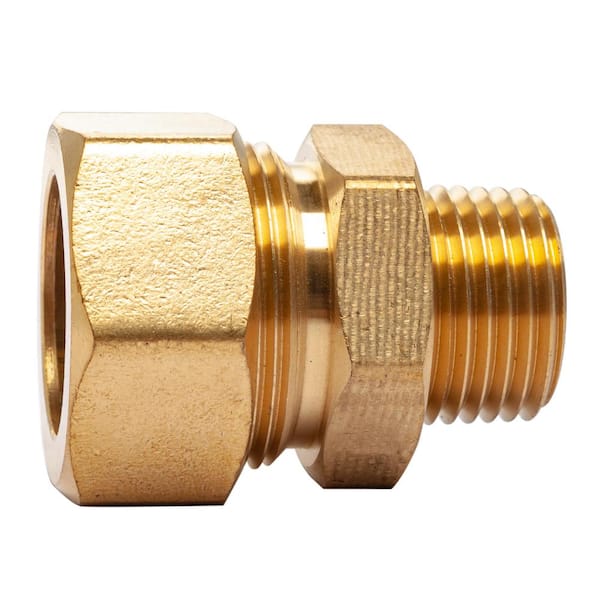 LTWFITTING 7/8 in. O.D. Comp x 1/2 in. MIP Brass Compression Adapter Fitting (5-Pack)
