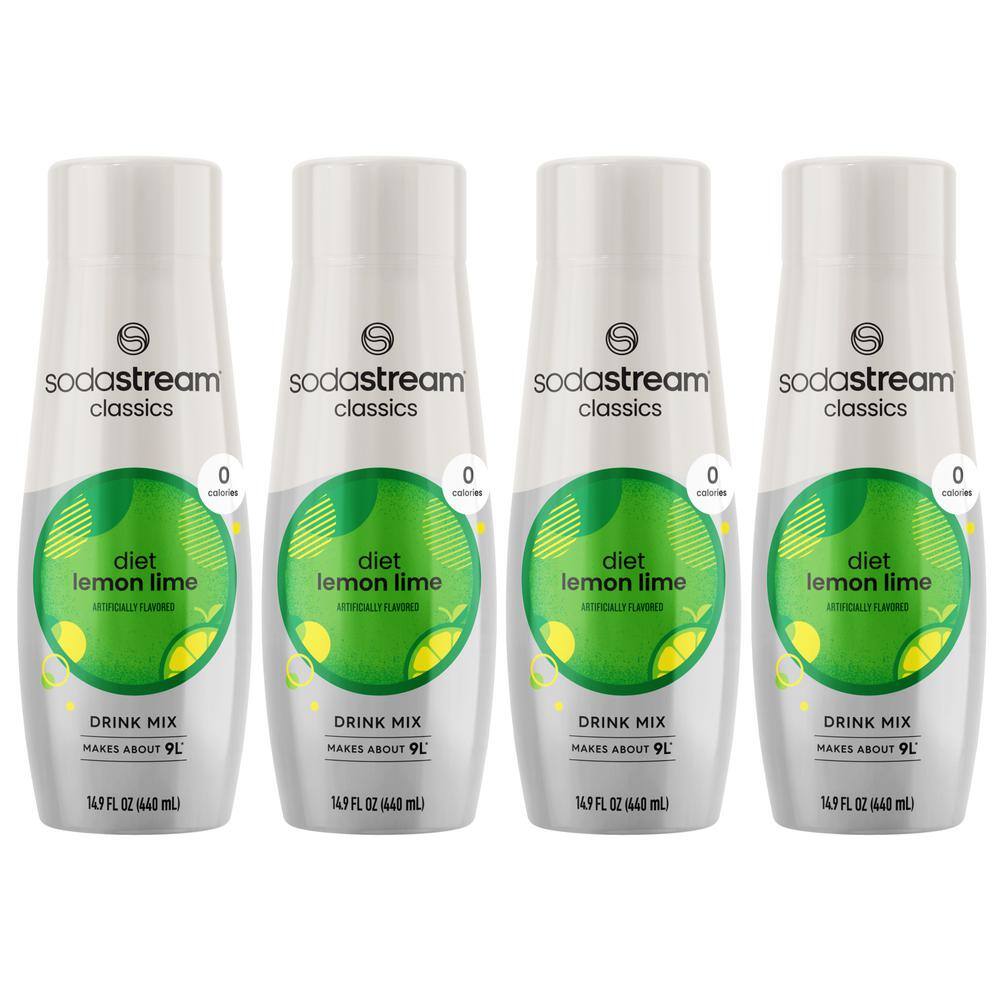 SodaStream 440 ml Diet Lemon Lime Soda Mix (Case of 4) 1100907011 The