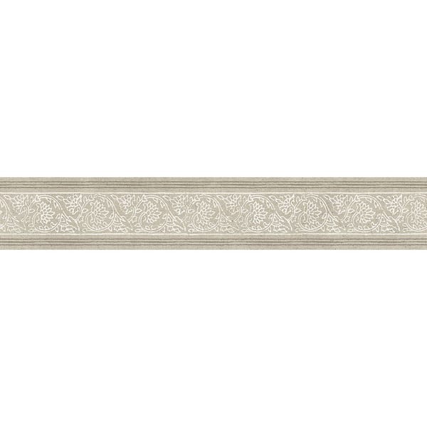Carved Floral Beige Trim Wall Border