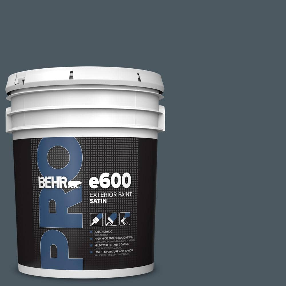 BEHR PRO 5 gal. #S470-7 Undersea Satin Exterior Paint PR64305 - The ...