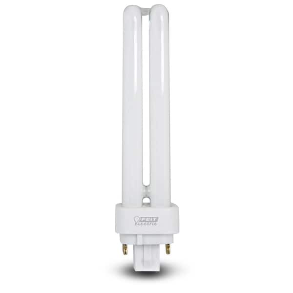 Feit Electric 18-Watt Equivalent PL CFLNI Quad Tube 4-Pin G24Q-2 Base Compact Fluorescent CFL Light Bulb, Soft White 2700K (1-Bulb)
