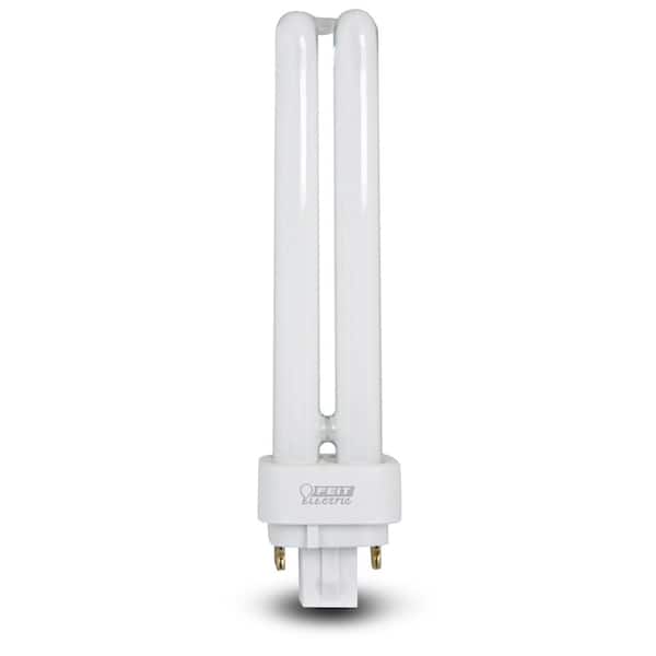 18W Equiv PL CFLNI Quad Tube 4-Pin Plug-in G24Q-2 Base Compact Fluorescent CFL Light Bulb, Soft White 2700K (6-Pack) 18W Equiv PL CFLNI Quad Tube 4-Pin Plug-in G24Q-2 Base Compact Fluorescent CFL Light Bulb, Soft White 2700K (6-Pack)