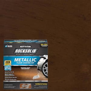 80 oz. Metallic Earth Brown Garage Floor Kit (2-Pack)